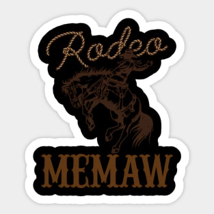 Memaw 1St Cow Grandma Rodeo Py Sticker